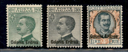 Colonie - Eritrea - 1925 - Soprastampati (93/95) - Serie Completa - Gomma Integra - Other & Unclassified