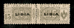 Colonie - Libia - 1924 - 15 Lire Pacchi (12f) Con Soprastampa Al Centro - Gomma Integra - Sonstige & Ohne Zuordnung