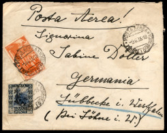 Colonie - Tripolitania - 60 Cent (10 - Aerea) + 1,25 Lire (105 - Libia) - Aerogramma Da Tripoli A Lubecca Del 9.6.35 (28 - Otros & Sin Clasificación