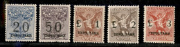 Colonie - Tripolitania - 1924 - Soprastampati (1+3/6) - 5 Valori - Molto Ben Centrati - Gomma Originale - Altri & Non Classificati