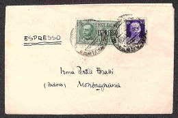 RSI - RSI - 23 Settembre 1943 - Fidenzio Pertile (Ciencio) - Busta Espresso Da Milano A Montagnana (primo Giorno Della R - Altri & Non Classificati
