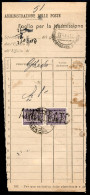 RSI - G.N.R. Brescia - Coppia Del 50 Cent (53/I) Su Ricevuta Cumulativa Da Ghedi Del 12.4.44 - Autres & Non Classés