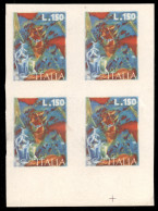 Repubblica - Repubblica - 1976 - Quartina Del 150 Lire Boccioni (1337 Varietà) Senza Stampa Del Nero - Non Dentellato (a - Otros & Sin Clasificación