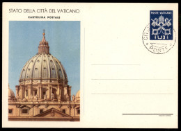 VATICANO - VATICANO - 1930 (1 Marzo) - Vedute - 4 Cartoline Postali (8/1 + 2 - 9/1 + 2) Della Seconda Tiratura Annullate - Altri & Non Classificati