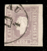 EUROPA - AUSTRIA - 1858 - 1,05 Kreuzer (17) Usato - Cert. Diena - Otros & Sin Clasificación