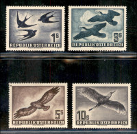 EUROPA - AUSTRIA - 1953 - Uccelli (984/987) - Serie Completa - Gomma Integra - Otros & Sin Clasificación