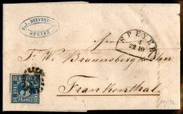 EUROPA - GERMANIA - 1856/1860 - Insieme Di 6 Lettere Affrancate Con 3 Kreuzer Cifra (2 Cinque + 10 Uno) - Da Esaminare - Sonstige & Ohne Zuordnung