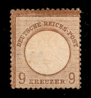 EUROPA - GERMANIA - 1872 - 9 Kreuzer Bruno Chiaro (27e) - Gomma Originale - Other & Unclassified