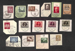 EUROPA - GERMANIA - 1936/1944 - Annulli Speciali Del Periodo - 44 Frammenti Con Affrancature Diverse - Other & Unclassified