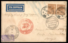 EUROPA - GRAN BRETAGNA - 1934 (27 Ottobre) - Zeppelin - Europa Sud Amerika - Aerogramma Da Liverpool A Pernambuco - Segn - Sonstige & Ohne Zuordnung