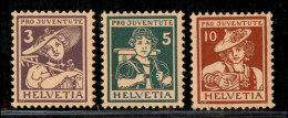 EUROPA - SVIZZERA - 1916 - Pro Juventute (130/132) - Serie Completa - Gomma Integra - Sonstige & Ohne Zuordnung