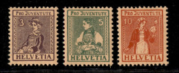 EUROPA - SVIZZERA - 1917 - Pro Juventute (133/135) - Serie Completa - Gomma Integra - Sonstige & Ohne Zuordnung