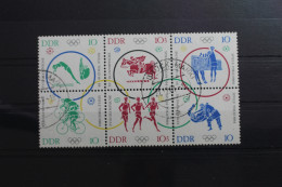 DDR 1039-1044 Gestempelt Als Sechserblock Olympische Spiele #SD593 - Other & Unclassified