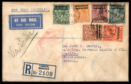 OLTREMARE - MAROCCO - 1933 (5 Maggio) - Zeppelin 1 Sud Amerika Fahrt - Aerogramma Raccomandato Da Tangeri A Pernambuco - - Other & Unclassified