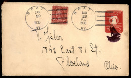 OLTREMARE - STATI UNITI D'AMERICA - Boat KY (29 Gennaio 1930) - Busta Postale Con Complementare Gemello Per Cleveland - Other & Unclassified