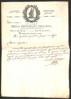 Prefilateliche - Prefilateliche - In Nome Della Repubblica Cisalpina - Massa 4 Fiorile Anno VII - Lettera Per Reggio Con - Andere & Zonder Classificatie