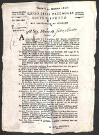 Prefilateliche - Prefilateliche - VIT BC + ROME - Circolare Da Viterbo A Ceri (per Galera E Cerveteri) Del 30.1.1810 - A - Autres & Non Classés