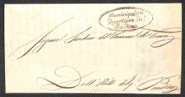 Prefilateliche - Prefilateliche - Municipalità Quartiere Del Pendino - Piego Per Cava Del 10.8.1846 - Other & Unclassified