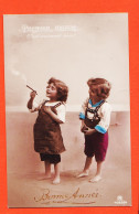 16374 / SANTE Propagande Industrie Tabac Fillette PREMIER CIGARE VRAIEMENT BON 1910s PERICHON à Léonie SORREL Grenoble - Salud