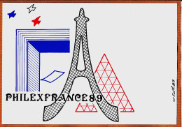 16486 / PHILEXFRANCE 89 Cppub Illustration Claude FATH 1989 UPPTT PIFEST - Poste & Facteurs