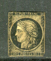 Rare N° 3 - Grand Cachet à Date Du 1er Janvier 1849 - 1849-1850 Ceres