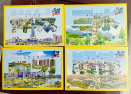 China Postcard Self Service Lottery Guangdong 2024-3 2024 Hiking 50KM Beautiful Foshan Road Forward TS71 6pcs - Cartes Postales