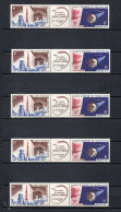 SAINT PIERRE ET MIQUELON  PA   N° 34A   CINQ EXEMPLAIRES  NEUF SANS CHARNIERE COTE 90.00€   ESPACE - Unused Stamps