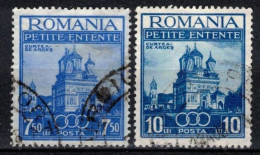 Roumanie 1937 Mi 536-7 (Yv 523-4), Obliteré - Sonstige & Ohne Zuordnung