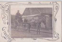 Parkstone Poole Dorset (?) Horse Cart Photo Postcard Attelage De Cheval - Otros & Sin Clasificación