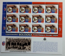 SAN MARINO 2009 MINIFOGLIO - CENTENARIO BOLOGNA FOOTBALL CLUB 1909 NEW SHEET - Blocks & Kleinbögen