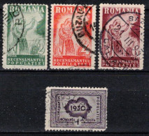 Roumanie 1930 Mi 393-6 (Yv 402-5), Obliteré - Sonstige & Ohne Zuordnung