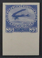 1915, ÖSTERREICH 184 U ** Kriegswaisenhilfe 35 H. UNGEZÄHNT, Postfrisch, 350,-€ - Neufs