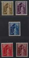 Luxemburg  245-49 **  Kinderhilfe 1932, Ermesinde Von Luxemburg, KW 100,- € - 1852 Wilhelm III.