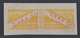 San Marino 32 U ** 1945, Paketmarke 50 L. UNGEZÄHNT, Postfrisch, RARITÄT, 750 € - Parcel Post Stamps