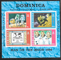 Dominica/Dominique: Primo Uomo Sulla Luna, First Man On The Moon, Premier Homme Sur La Lune - Sonstige & Ohne Zuordnung