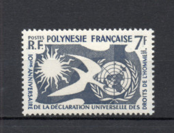 POLYNESIE  N°  12   NEUF SANS CHARNIERE COTE  12.00€   DROITS DE L'HOMME - Unused Stamps