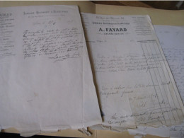 DOSSIER BARBOT Autographe Signé 1878 GEOGRAPHE VENTE ATLAS HURTREL à FAYARD - Erfinder Und Wissenschaftler