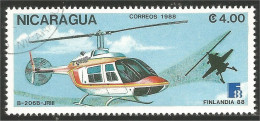 684 Nicaragua Hélicoptère B-206B-JRIN Finlandia 88 (NIC-355) - Elicotteri