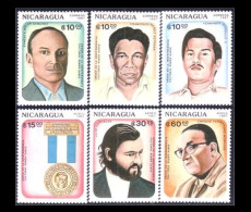 684 Nicaragua Celebrities Personnalites MNH ** Neuf SC (NIC-319) - Nicaragua