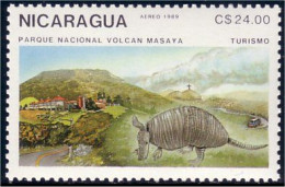 684 Nicaragua Tatou Tatoo Volcan Masaya Volcano MNH ** Neuf SC (NIC-135) - Vulcani