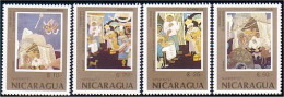 684 Nicaragua Christmas Paintings Tableaux Noel MNH ** Neuf SC (NIC-66b) - Religione