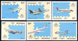 684 Nicaragua Avions De Ligne Commercial Airplanes MNH ** Neuf SC (NIC-56a) - Nicaragua