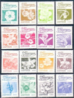 684 Nicaragua 1985 Orchidées Série De 16 Fleurs 16 Flowers 5c Orchids MNH ** Neuf SC (NIC-50b) - Orchidées