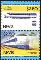 672 Nevis Locomotive JNR Shin-Kansen MNH ** Neuf SC (NEV-47a) - St.Kitts Und Nevis ( 1983-...)