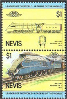 672 Nevis Locomotive Mallard MNH ** Neuf SC (NEV-35a) - St.Kitts And Nevis ( 1983-...)