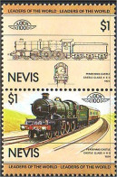 672 Nevis Locomotive Pendennis Castle MNH ** Neuf SC (NEV-34a) - St.Kitts Und Nevis ( 1983-...)