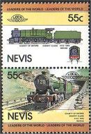 672 Nevis Locomotive County Of Oxford MNH ** Neuf SC (NEV-28a) - St.Kitts And Nevis ( 1983-...)
