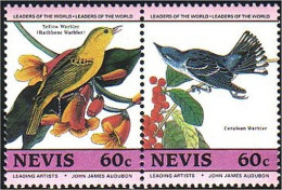 672 Nevis Audubon Birds Warbler Mesange MNH ** Neuf SC (NEV-13a) - St.Kitts And Nevis ( 1983-...)