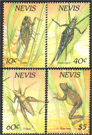 672 Nevis Grenouilles Frogs Insectes MNH ** Neuf SC (NEV-6a) - St.Kitts Und Nevis ( 1983-...)