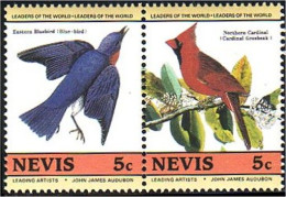 672 Nevis Audubon Birds Bluebird Cardinal MNH ** Neuf SC (NEV-9b) - Other & Unclassified